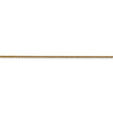 14k 1.4mm Round Open Link Cable Chain Anklet-WBC-PEN54-9