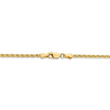 14k 2.25mm Parisian Wheat Chain-WBC-PEN66-20