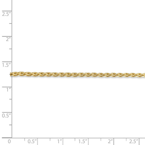 14k 2.25mm Parisian Wheat Chain-WBC-PEN66-20