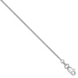 14k WG 1mm Round Open Link Cable Chain Anklet-WBC-PEN74-10