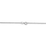 14k WG .9mm Cable with Spring Ring Clasp Chain-WBC-PEN75-24