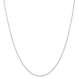 14k WG 1.2mm D/C Beaded Pendant Chain-WBC-PEN79-20