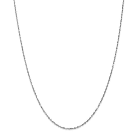 14k WG 1.3mm Heavy-Baby Rope Chain-WBC-PEN90-24