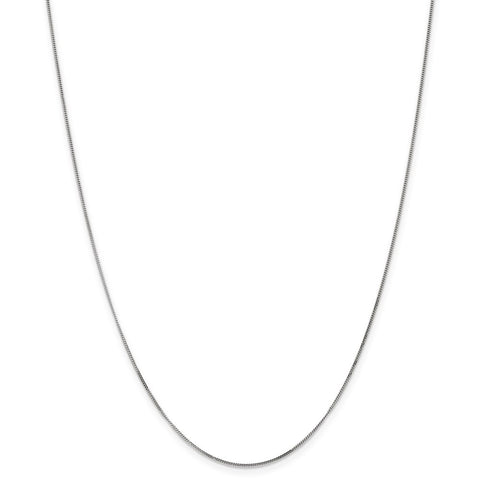 14k WG .9mm Curb Pendant Chain-WBC-PEN99-24