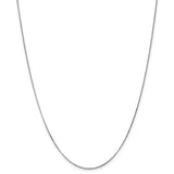 14k WG .9mm Curb Pendant Chain-WBC-PEN99-16