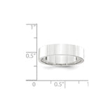 Platinum 5mm Comfort-Fit Flat Band-PFB050-6-WBC