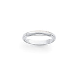 Platinum 3mm Half-Round Wedding Band-PHR030-4-WBC