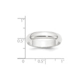 Platinum 5mm Half-Round Wedding Band-PHR050-4-WBC