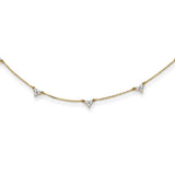 14k Diamond Multi Station 18 inch Necklace-WBC-PM3746-100-YA