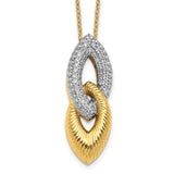 14k Diamond 18 inch Necklace-WBC-PM3791-050-YA
