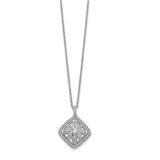 14k White Gold Diamond Vintage 18 inch Necklace-WBC-PM3794-025-WA
