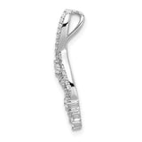 14k White Gold Fancy Florina Diamond Chain Slide Necklace-WBC-PM6790-033-WA
