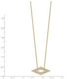 14k Polished Fancy Diamond 18in Necklace-WBC-PM6821-019-YA