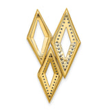 14k Polished Fancy Diamond 18in Necklace-WBC-PM6822-030-YA