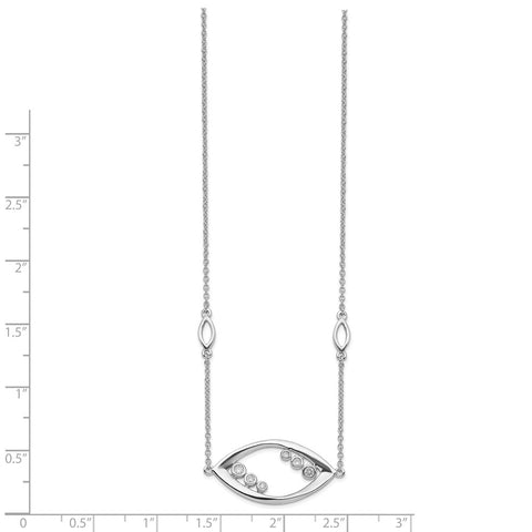 14k White Gold Fancy Diamond 18in Necklace-WBC-PM6827-012-WA