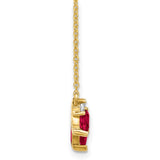 14k Ruby and Diamond 18 inch Necklace-WBC-PM7176-RU-012-YA