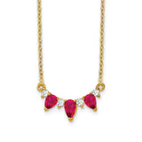 14k Ruby and Diamond 18 inch Necklace-WBC-PM7176-RU-012-YA