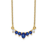 14k Sapphire and Diamond 18 inch Necklace-WBC-PM7177-SA-007-YA