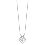 White Alloy CZ Fashion Necklace-WBC-PM8339-025-ALWCZ