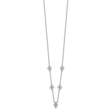 14k White Gold 5-station Diamond 18in Necklace-WBC-PM8564-025-WA