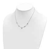 14k White Gold 5-station Diamond 18in Necklace-WBC-PM8564-025-WA