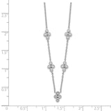 14k White Gold 5-station Diamond 18in Necklace-WBC-PM8564-025-WA