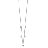 14k White Gold 5-station Diamond 18in Necklace-WBC-PM8566-038-WA