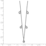 14k White Gold 5-station Diamond 18in Necklace-WBC-PM8566-038-WA