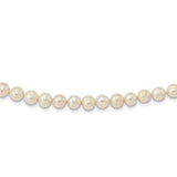 14k 7.5-9mm White Freshwater Cultured Pearl Graduated Necklace-WBC-PR19-18