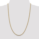 14k 2.75mm Tri-color Rose and White Rhodium PavÇ Valentino Chain-WBC-PVL060-24