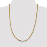 14k 3.8mm Tri-color Rose and White Rhodium PavÇ Valentino Chain-WBC-PVL080-20