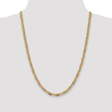 14k 4.65mm Rose and White Rhodium Tri-color PavÇ Valentino Chain-WBC-PVL100-24