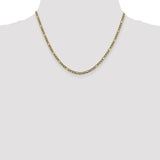 14k 3.2mm Semi-solid with Rhodium PavÇ Figaro Chain-WBC-PWC080-18