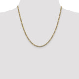 14k 3.2mm Semi-solid with Rhodium PavÇ Figaro Chain-WBC-PWC080-20