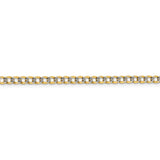 14k 3.4mm Semi-solid with Rhodium PavÇ Curb Chain-WBC-PWF080-8