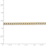 14k 3.4mm Semi-solid with Rhodium PavÇ Curb Chain-WBC-PWF080-8