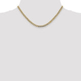 14k 4.3mm Semi-solid with Rhodium PavÇ Curb Chain-WBC-PWF100-16