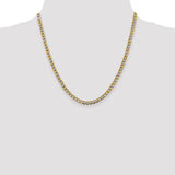 14k 4.3mm Semi-solid with Rhodium PavÇ Curb Chain-WBC-PWF100-20