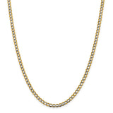 14k 4.3mm Semi-solid with Rhodium PavÇ Curb Chain-WBC-PWF100-22