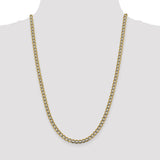 14k 5.2mm Semi-solid with Rhodium PavÇ Curb Chain-WBC-PWF120-20