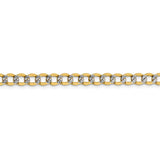 14k 5.2mm Semi-solid with Rhodium PavÇ Curb Chain-WBC-PWF120-20