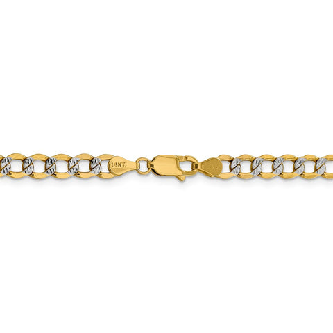 14k 5.2mm Semi-solid with Rhodium PavÇ Curb Chain-WBC-PWF120-18