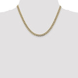 14k 5.2mm Semi-solid with Rhodium PavÇ Curb Chain-WBC-PWF120-18