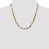 14k 5.2mm Semi-solid with Rhodium PavÇ Curb Chain-WBC-PWF120-20