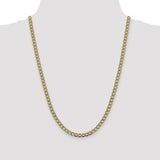 14k 5.2mm Semi-solid with Rhodium PavÇ Curb Chain-WBC-PWF120-24