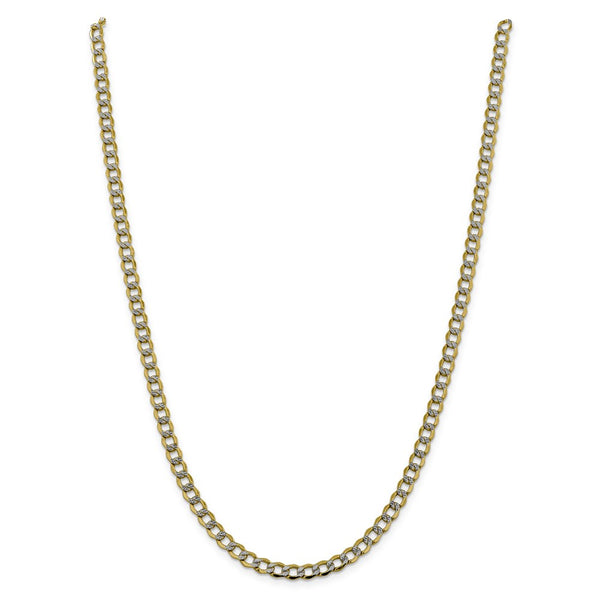 14k 5.2mm Semi-solid with Rhodium PavÇ Curb Chain-WBC-PWF120-18