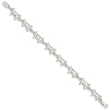 Sterling Silver Pig Bracelet-WBC-QA10-7