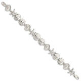 Sterling Silver Seashells Bracelet-WBC-QA28-8