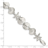 Sterling Silver Seashells Bracelet-WBC-QA28-8