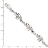 Sterling Silver Manatees Bracelet-WBC-QA36-7